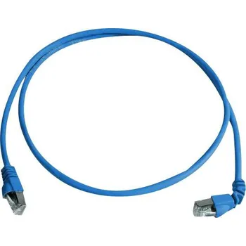 Datový kabel Telegärtner 100008291 RJ45 síťové kabely, propojovací kabely CAT 6A S/FTP 2.00 m modrá samozhášecí, bez halogenů 1 ks
