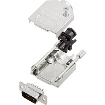 Amphenol L17DTZK09 plus L717SDE09P sada D-SUB kolíkové lišty 180 ° Pólů: 9 pájecí kalíšek 1 ks