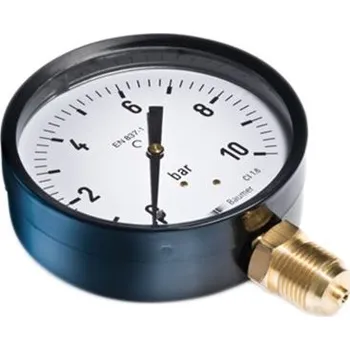 Měřič tělesných funkcí Tlakoměr MAT2D20B22, přesnost: ±2.5procent Spodní vstup 50mm G 1/4 Černěná ocel Bourdon