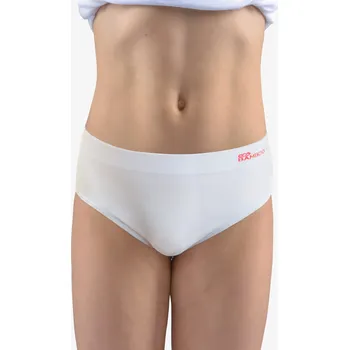 Kalhotky GINA 20025 Kalhotky dívčí bezešvé Barva: bílá tomato, Velikost: M