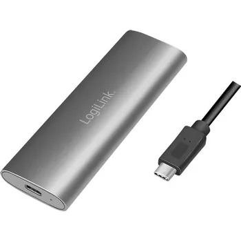Pevný disk LogiLink UA0389 Pouzdro pro SSD M.2 USB-C(TM) (USB 3.2 Gen 2) 10 GBit/s M.2 PCIe NVMe, M.2 SATA 2230, 2242, 2260, 2280 UA0389