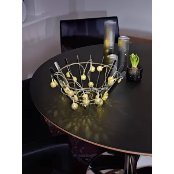 Dekorativní svítidlo Mini LED vánoční kuličky, 20 LED, 220 cm, teplá bílá, 2,2 m