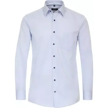Pánská košile Velká pánská klasická hladká košile s dlouhým rukávem Redmond 231700100-10 světle modrá (2XL)