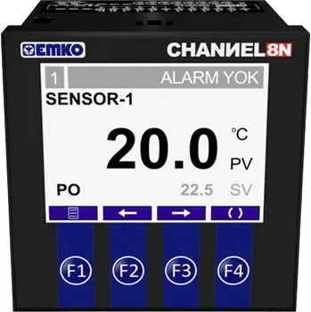 Termostat Emko CHANNEL8-N 2bodový regulátor termostat Pt100 -50 do plus 400 °C relé 5 A