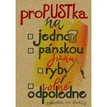 Baloušek BeBechy - přání Propustka, A6, kraftový papír