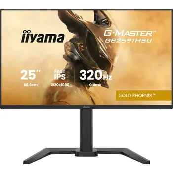 Monitor iiyama G-Master//24,5"/IPS/FHD/320Hz/0,4ms/Černá/3R GB2591HSU-B1