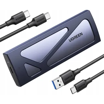 UGREEN POUZDRO / HUB PRO SSD M.2 NVMe DISK AŽ DO 2 TB, 10GBPS USB 3.2, 0,25M KABEL