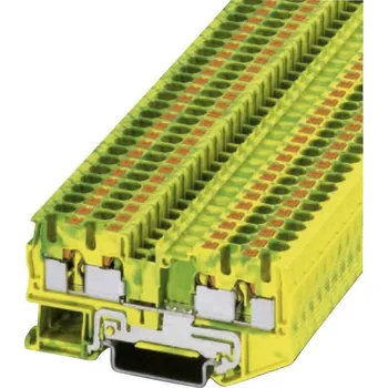 Phoenix Contact 3211809 trojitá svorka ochranného vodiče 6.2 mm rychlé připojení zelená, žlutá 1 ks Piece