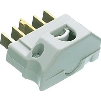 Elektrická zásuvka Síťová zástrčka barva Šedá, formát pólů: 3PN plus E, 16A Zástrčka Dánsko Typ K – dánská, 440 V 0