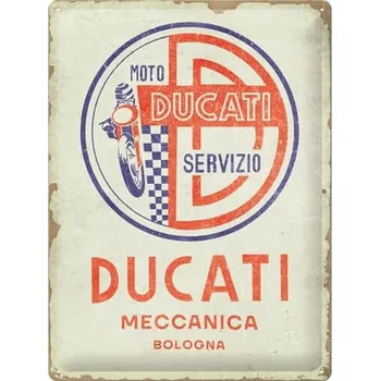 Plechová cedule Plechová cedule Ducati - Moto Servizio Meccanica