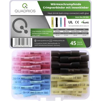 Quadrios 23C494 krimpovací spojka 0.5 mm² 6 mm² červená, modrá, černá, žlutá 45 ks