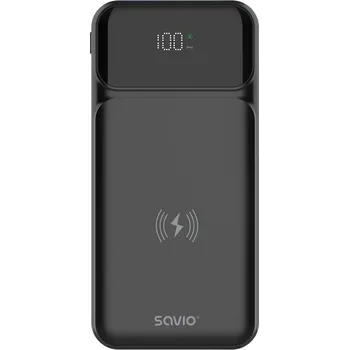 Powerbanka Powerbank Savio 10000 mAh černý
