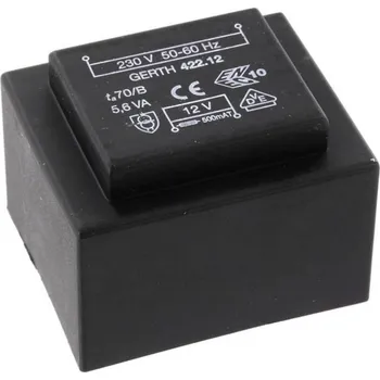 Transformátor Gerth PTB421801 transformátor do DPS 1 x 230 V 1 x 18 V/AC 5.60 VA 311 mA