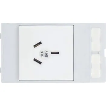 Elektrická zásuvka Síťový konektor barva Šedá, formát pólů: 2P plus E, 10A Zásuvka Austrálie, Čína, 250 V AC Typ I – australská/čínská