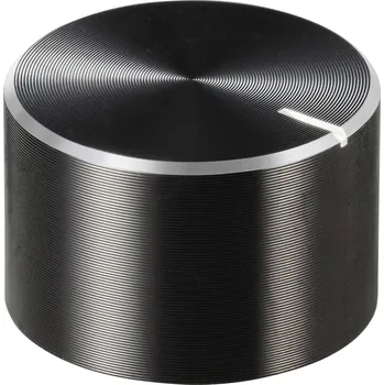 TRU COMPONENTS TC-11613840 otočný knoflík s označením černá (Ø x v) 20 mm x 13 mm hliník, plast 1 ks