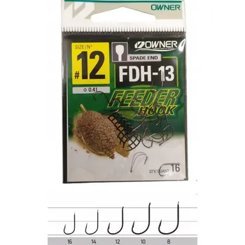 Rybářský háček Háčky zemní, s otřepem Owner FDH-13 č. 12 16 ks