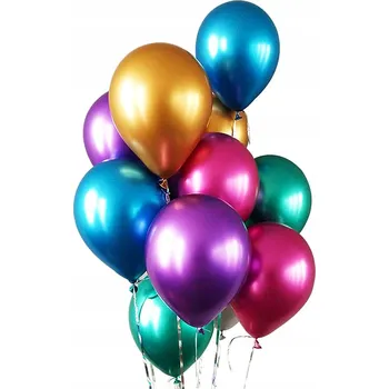 Balónek BALÓNKY METALICKÉ na oslavu NAROZENIN barevné 10ks MIX
