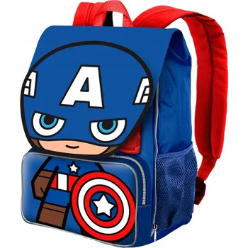 Jednokomorový školní Batoh Captain America Blue Marvel 26x34x18 cm