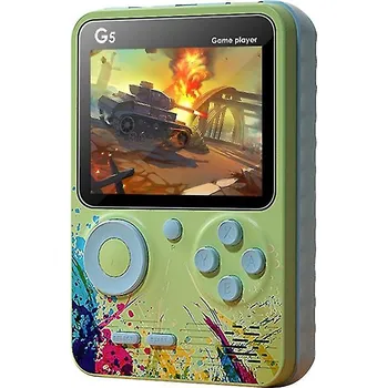 Herní konzole G5 retro herní konzole, 500 her - Zelená, nová