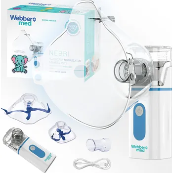 Inhalátor INHALÁTOR NEBULIZÁTOR PRO DĚTI I DOSPĚLÉ, PŘENOSNÝ, TICHÝ, AKUMULÁTOROVÝ