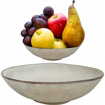 MÍSA MISA NA OVOCE PODNOS VELKÁ keramická 31cm šedá košík do kuchyně