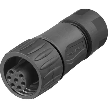 Amphenol C016 10D006 010 12 kulatý faston, 1 ks