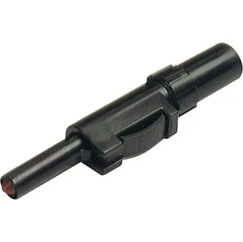 Krokosvorka Hirschmann Test a Measurement SLS 10 B laboratorní zástrčka zástrčka, rovná Ø pin: 4 mm černá 1 ks