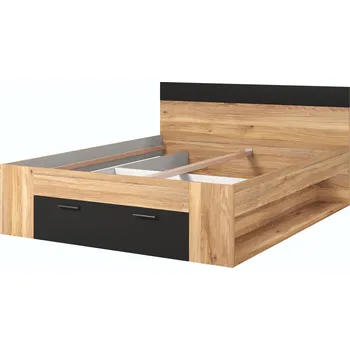 Obývací stěna MOB Benson MW91 (dub mauvella + černá)