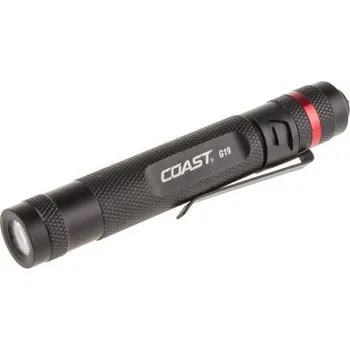 Svítilna Kapesní svítilna G19 AAA, typ žárovky: LED Ne, rozsah: 20 m, Hliník, svítivost: 54 lm Černá Tužková svítilna G19 Coast