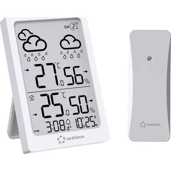 Meteostanice Renkforce RF-6416472 RF-6416472 digitální bezdrátová meteostanice Počet senzorů (max.) 1 ks