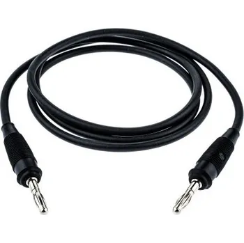 Měřicí kabel Hirschmann Test a Measurement Zkušební vodič, Černá 10A, délka kabelů: 1 m, 60 V, Silikon