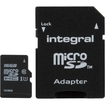 Paměťová karta Karta Micro SD MicroSDXC 16 GB Class 10 Integral Memory