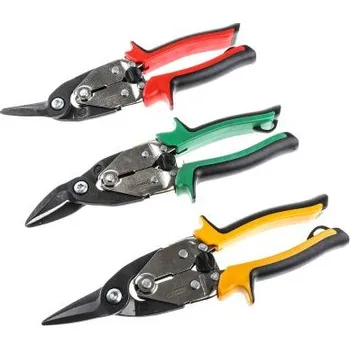 Nůžky na plech Nůžky na cín, Levé, pravé, rovné, celková délka: 250 mm