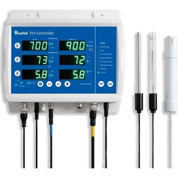 Pěstební systém Bluelab pH PRO Controller Wi-fi (Bluelab Pro Controller Wi-Fi udržuje perfektní a stabilní hodnoty pH a živin v nádrži, čímž zajišťuje optimální dostupnost živin za všech okolností. Nastavte požadované cílové hodnoty pH a vodivosti a nechte řídicí jednotk