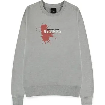 Pánská mikina Mikina Difuzed Chainsaw Man – Power Grey Melange XL