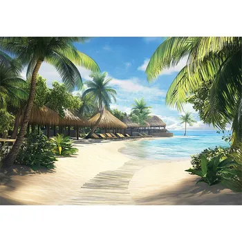 Fototapeta FOTOTAPETA RAJSKÁ PLÁŽ PALMY MOŘE 3D NA ZEĎ LOŽNICE OBÝVACÍ POKOJ 350x250