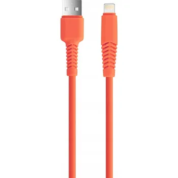 Datový kabel Kabel Setty USB - Apple Lightning 1,5 m oranžový