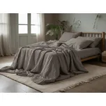 Mušelínové povlečení PURELY šedé Rozměr povlečení: 80 x 80 cm | 135 x 200 cm