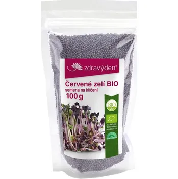 Semeno Zdravý den Semínka na klíčení Červené zelí Bio