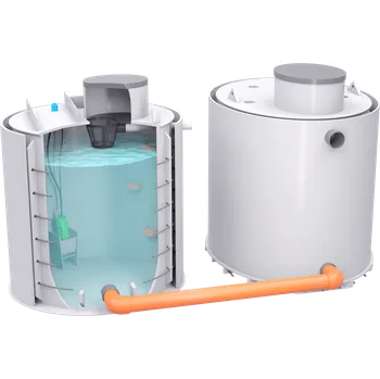 nádrž Plastino Sestava nádrž na vodu dvouplášťová 20m3