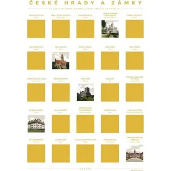 Stírací plakát TOP 25 hradů a zámků