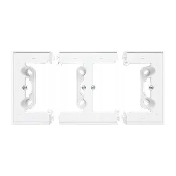 Elektroinstalační krabice Povrchová montážní krabice mělká dvojitá 35mm. Bílá matná Simon 55 Line/Duo