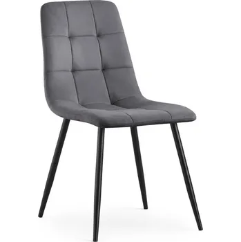 Jídelní židle Jídelní židle NERO sametová, grafitová / černé nohy