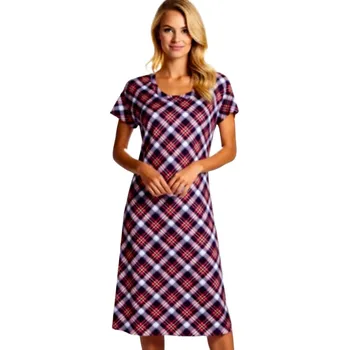 Dámská noční košile Dámská Noční Košile FOLTÝN DKHL 345 Velikost: 3XL, Materiál: Krátký rukáv