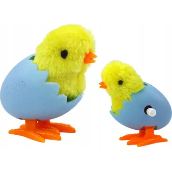 plyšák Skákající Kuře ve Skořápce Vejce Natahovací Plyšové Žluté