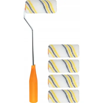 Malířský váleček Malířský váleček 10 cm 5 ks + rukojeť pro malování