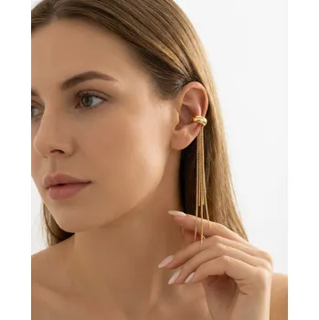 Náušnice B-TOP Jemné třásňové klipsové náušnice z nerezové oceli