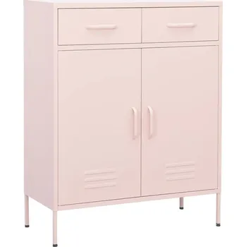 Komoda Komoda VidaXL 80 x 35 x 101,5 cm, růžové odstíny, matná
