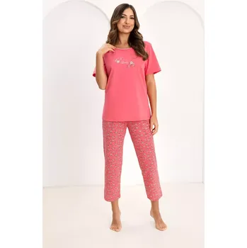 Pánská móda DÁMSKÉ PYŽAMO 736 W/26 Růžová M
