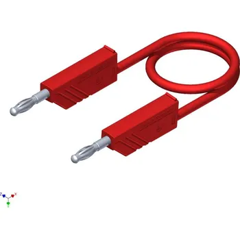 Měřicí kabel Hirschmann Test a Measurement CO MLN SIL 50/1 měřicí kabel lamelová zástrčka 4 mm lamelová zástrčka 4 mm 0.50 m červená 1 ks
